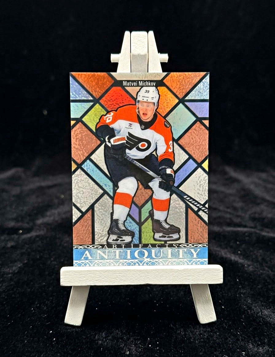 Upper Deck 2026-27 Artifacts Antiquity Matvei Michkov Philadelphia Flyers #AT-6 Upper Deck 2026-27 Artifacts Antiquity Matvei Michkov Philadelphia Flyers #AT-6