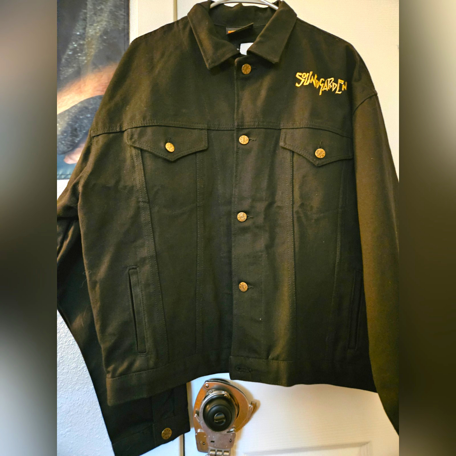 superunknown 1994 Soundgarden Official album BROCKUM Black ⚫️  Denim Jacket