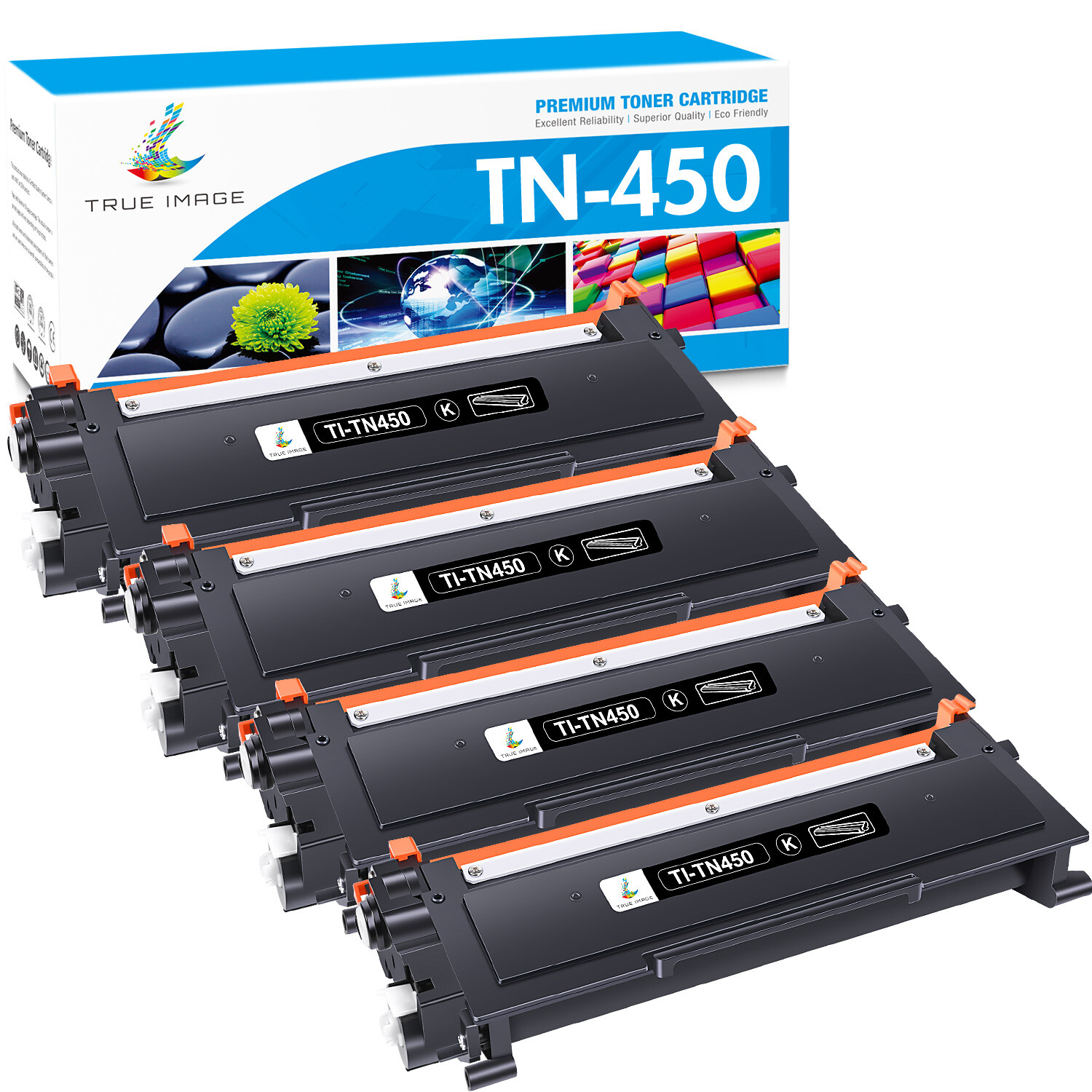 4PK TN450 TN420 Toner Cartridge for Brother HL-2240 2270 HL-2270DW MFC-7860DW 
