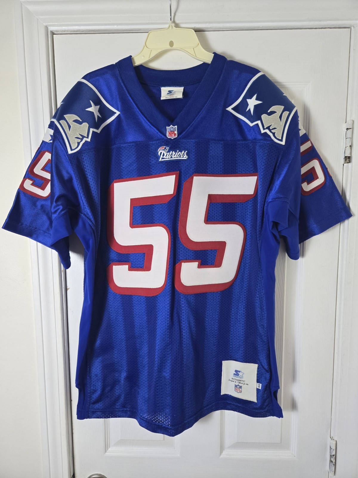Starter Pro Line Authentic New England Patriots Willie McGinest Signed Jersey 48 Starter Pro Line Authentic New England Patriots Willie McGinest Signed Jersey 48