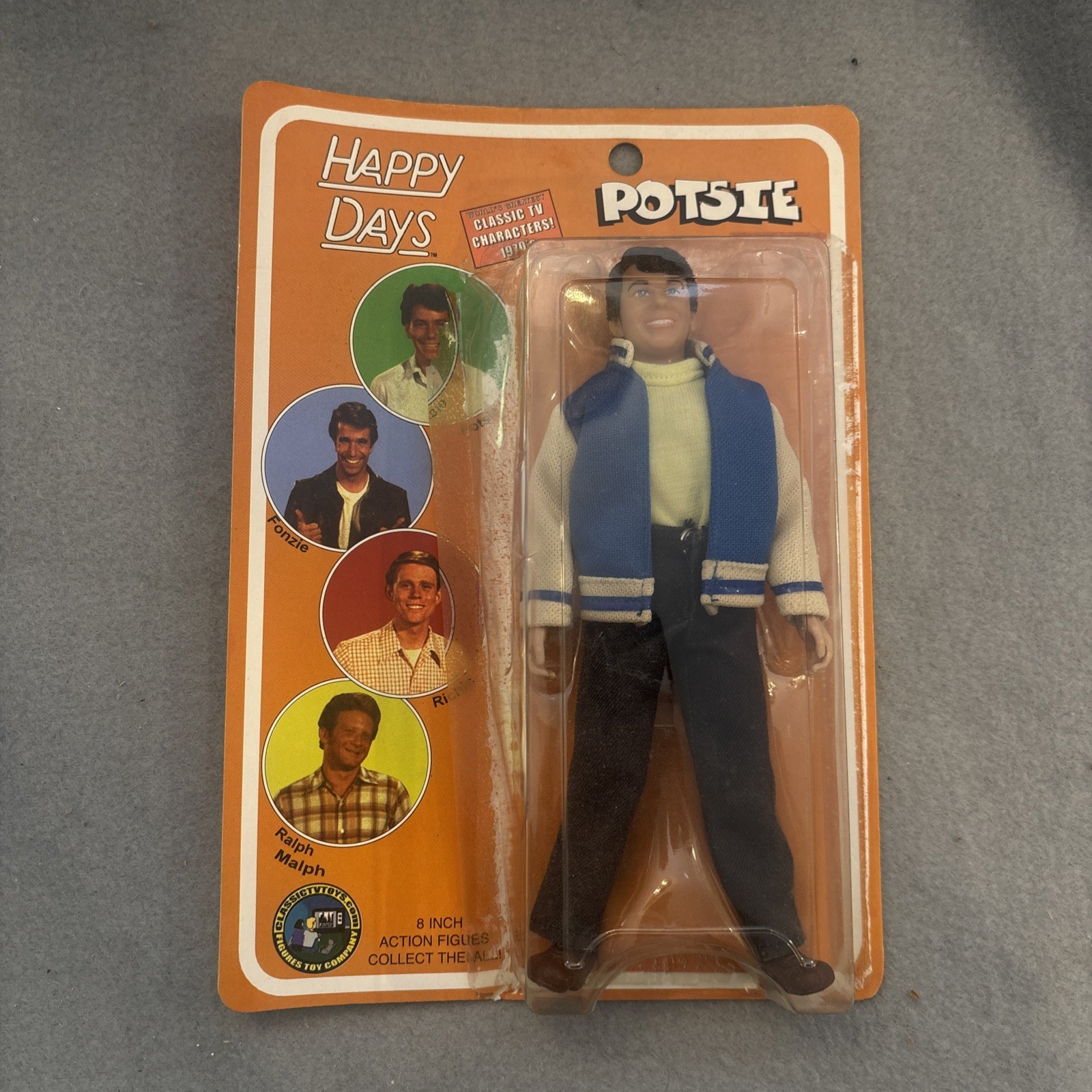 RARE 2004 Happy Days Potsie classic TV TOYS NEW DETACHED CARD BACK RARE 2004 Happy Days Potsie classic TV TOYS NEW DETACHED CARD BACK