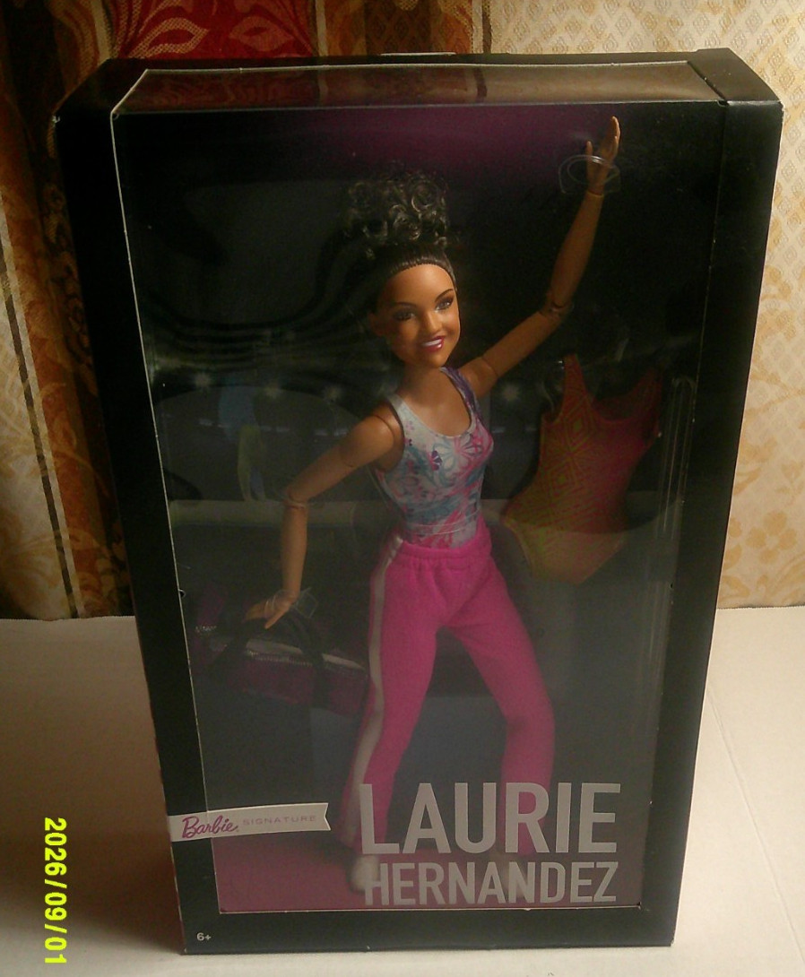 NEW SEALED Barbie Signature Laurie Hernandez Doll Articulated w/ Accessories NEW SEALED Barbie Signature Laurie Hernandez Doll Articulated w/ Accessories