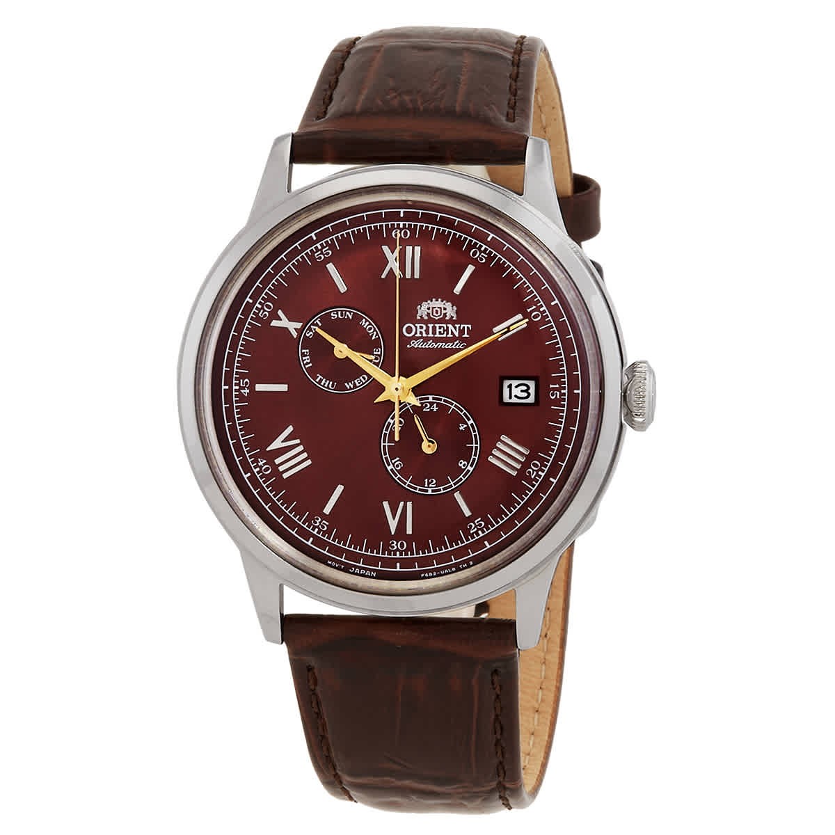 Orient Bambino Automatic Bordeaux Dial Men\'s Watch RA-AK0705R10B