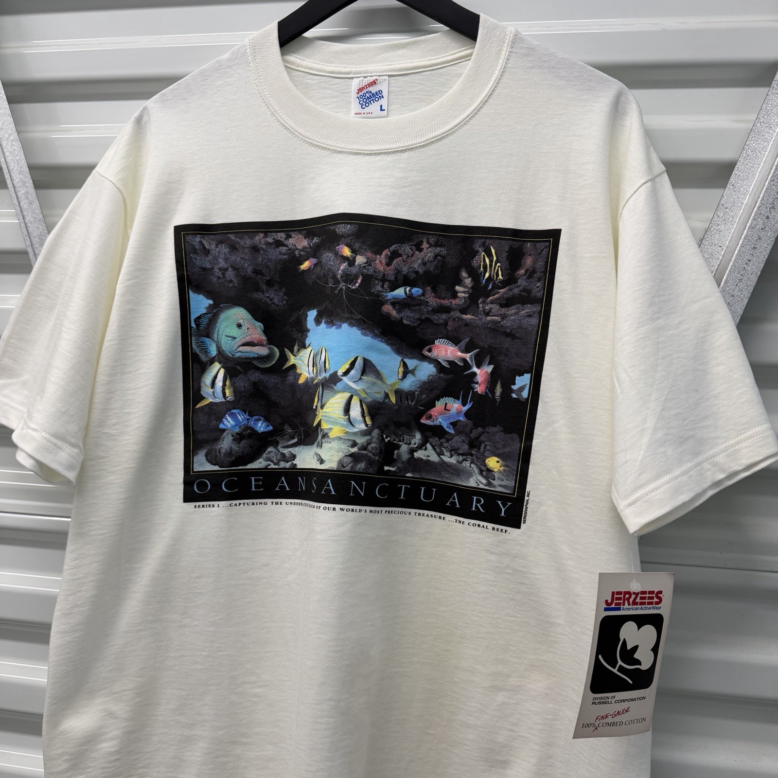 Vintage Ocean Sanctuary Underwater Nature T-shirt Mens L USA Made NWT Coral Reef Vintage Ocean Sanctuary Underwater Nature T-shirt Mens L USA Made NWT Coral Reef