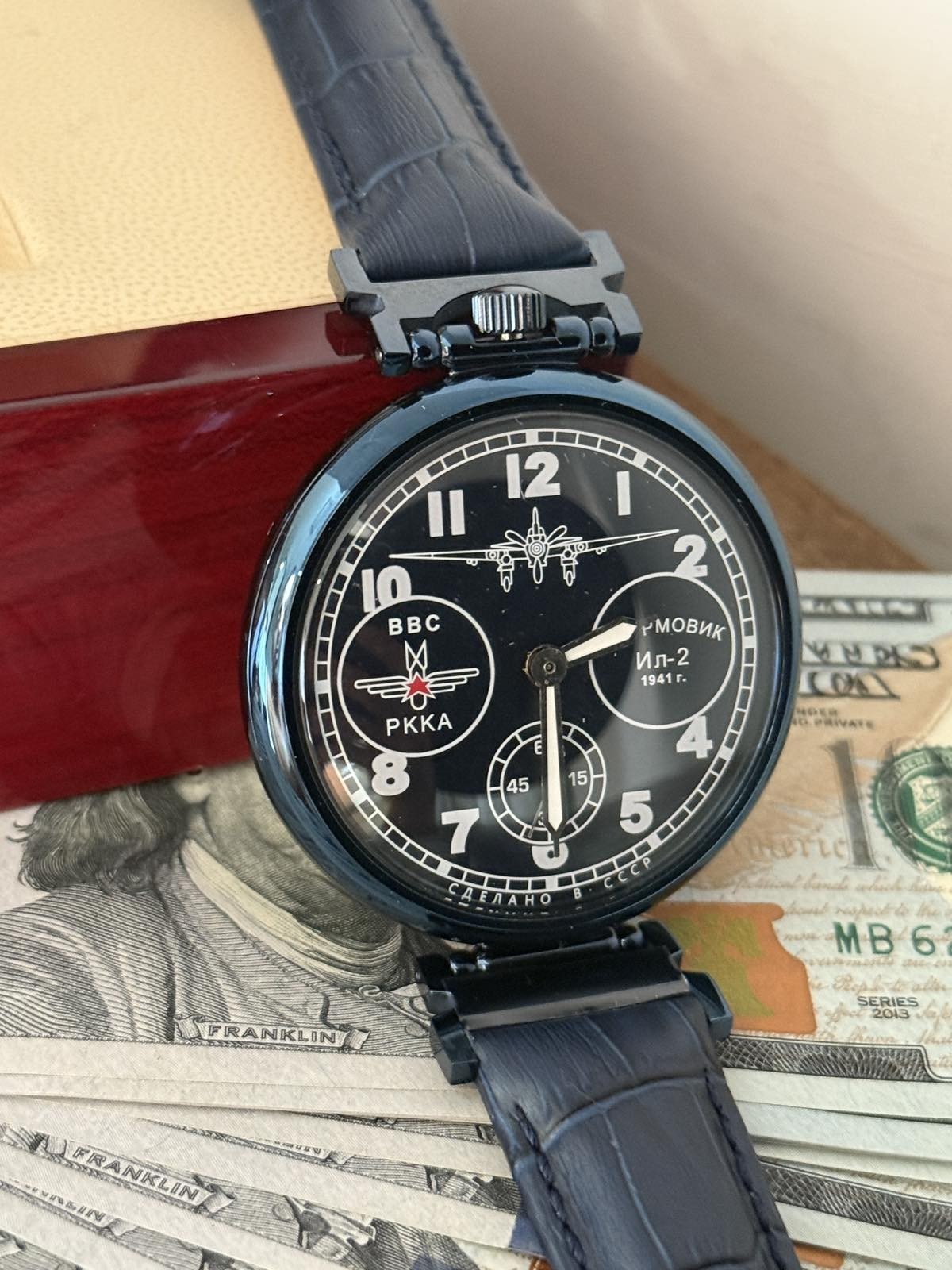 Watch Mechanical Aviator Vintage Soviet Russian 3602 Dial Wrist Men USSR Molniya