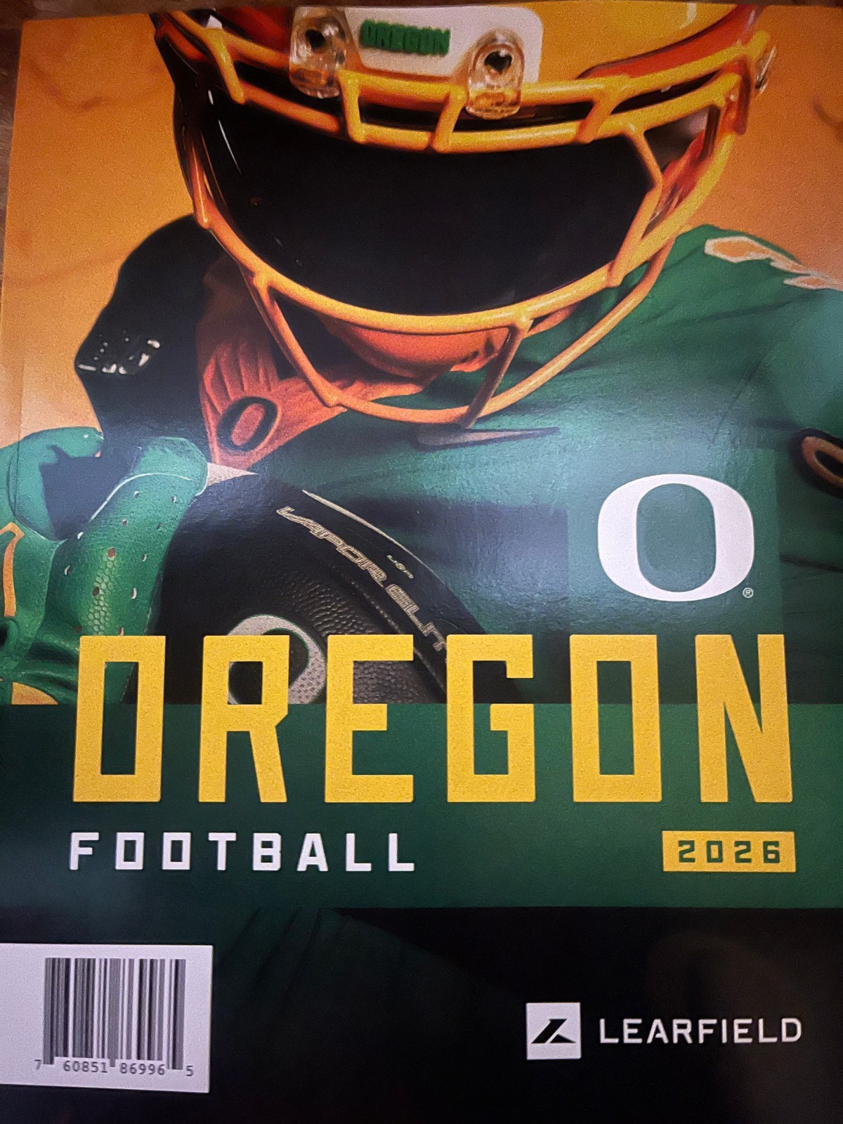 2026 2027 OREGON DUCKS YEARBOOK PROGRAM NCAA COLLEGE FOOTBALL CHAMPIONS TEAM