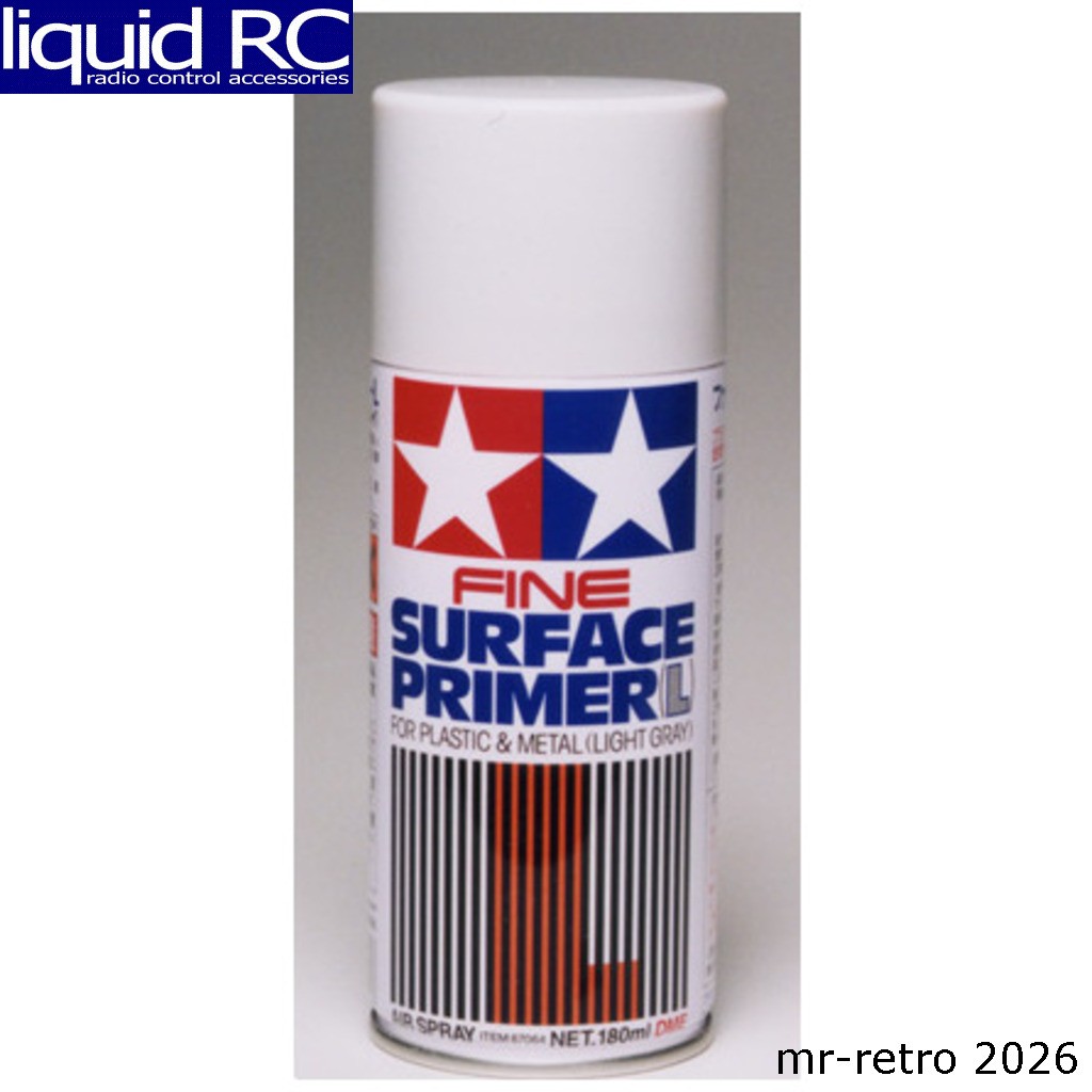 Tamiya USA TAM87064 Gray Fine Surface Primer L 180ml Spray Can