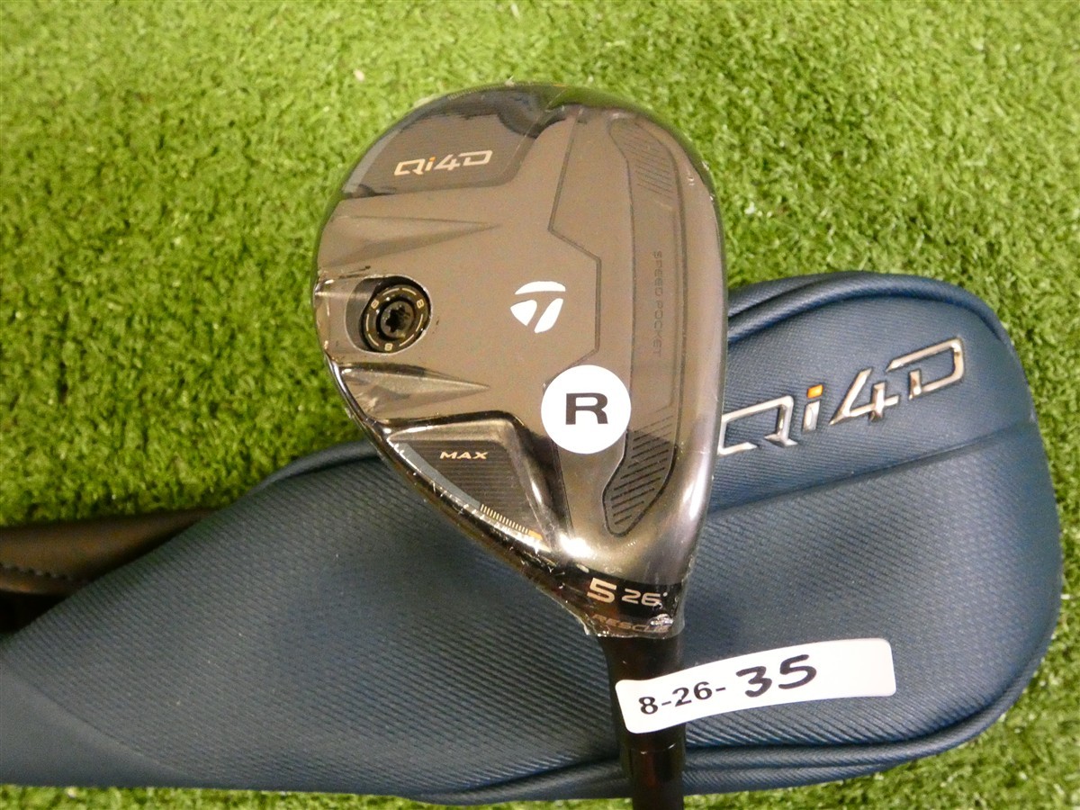 TaylorMade 2026 Qi4D Max 26* 5 Hybrid Rescue REAX 50 Regular Graphite w HC New TaylorMade 2026 Qi4D Max 26* 5 Hybrid Rescue REAX 50 Regular Graphite w HC New
