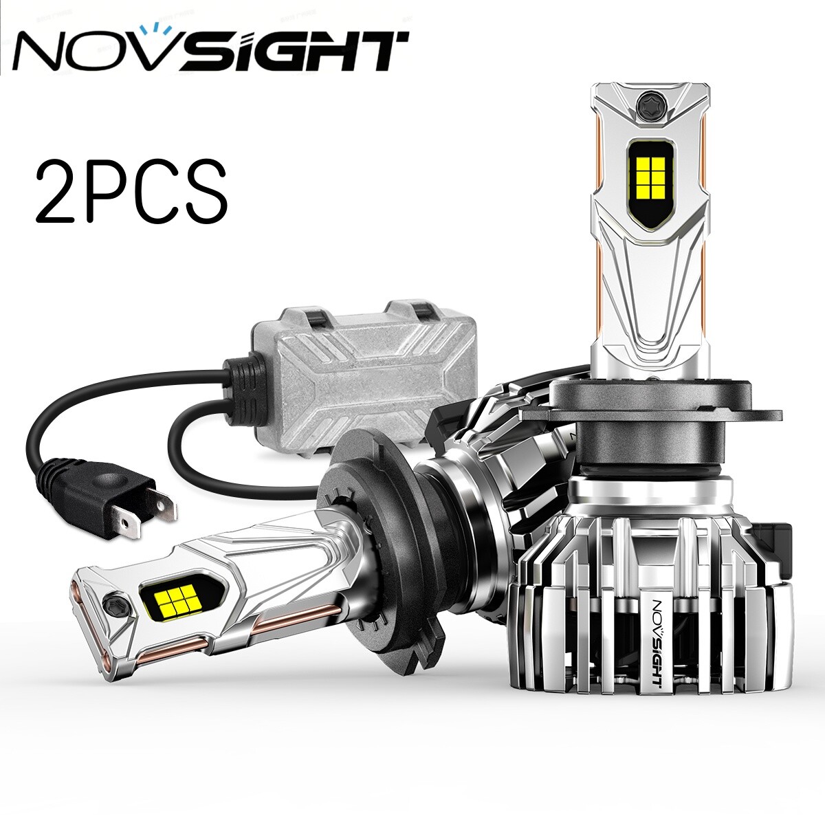 NOVSIGHT Car Truck SUV H7 LED Headlight Bulbs High Beam OE Style Fit 150W 2 Pack
