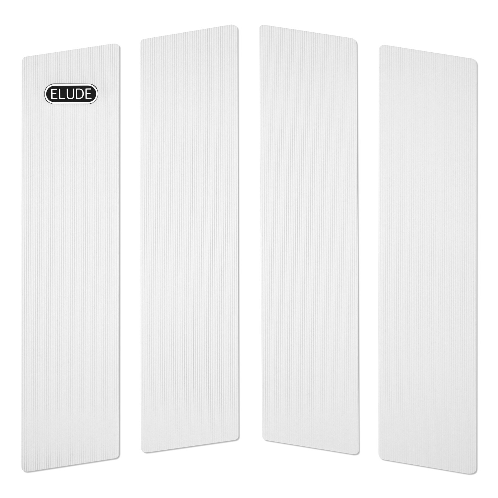ELUDE Front Surfboard Traction Pad, Micro Grooves, Full Size, 3M - White ELUDE Front Surfboard Traction Pad, Micro Grooves, Full Size, 3M - White