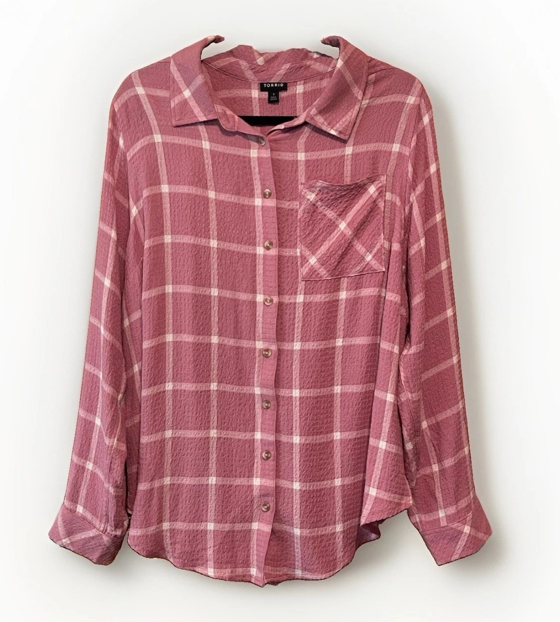 Torrid Lizzie Crinkle Gauze Flannel Size 1 Torrid Lizzie Crinkle Gauze Flannel Size 1
