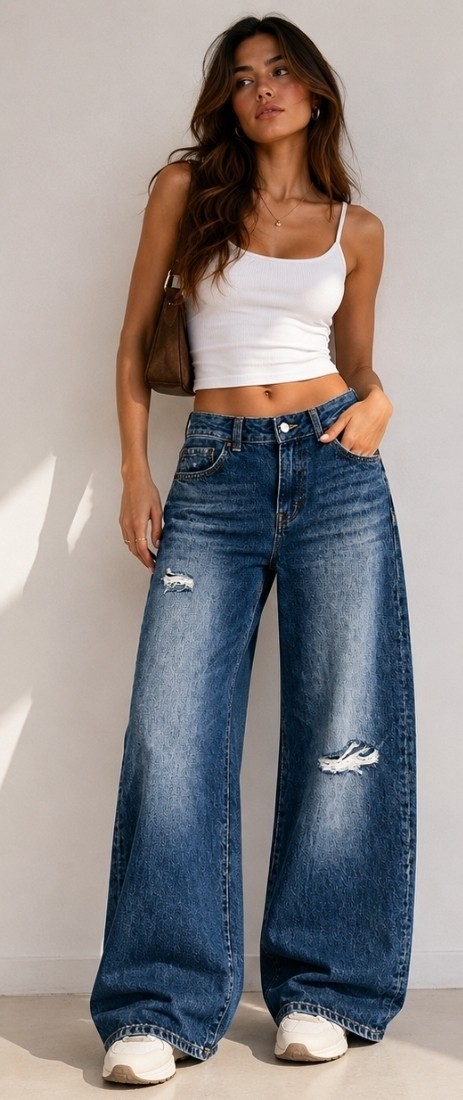 Zara Harry Lambert x Disney Mid Rise Baggy Jeans Blue Size UK 10 US 6 NWT L100