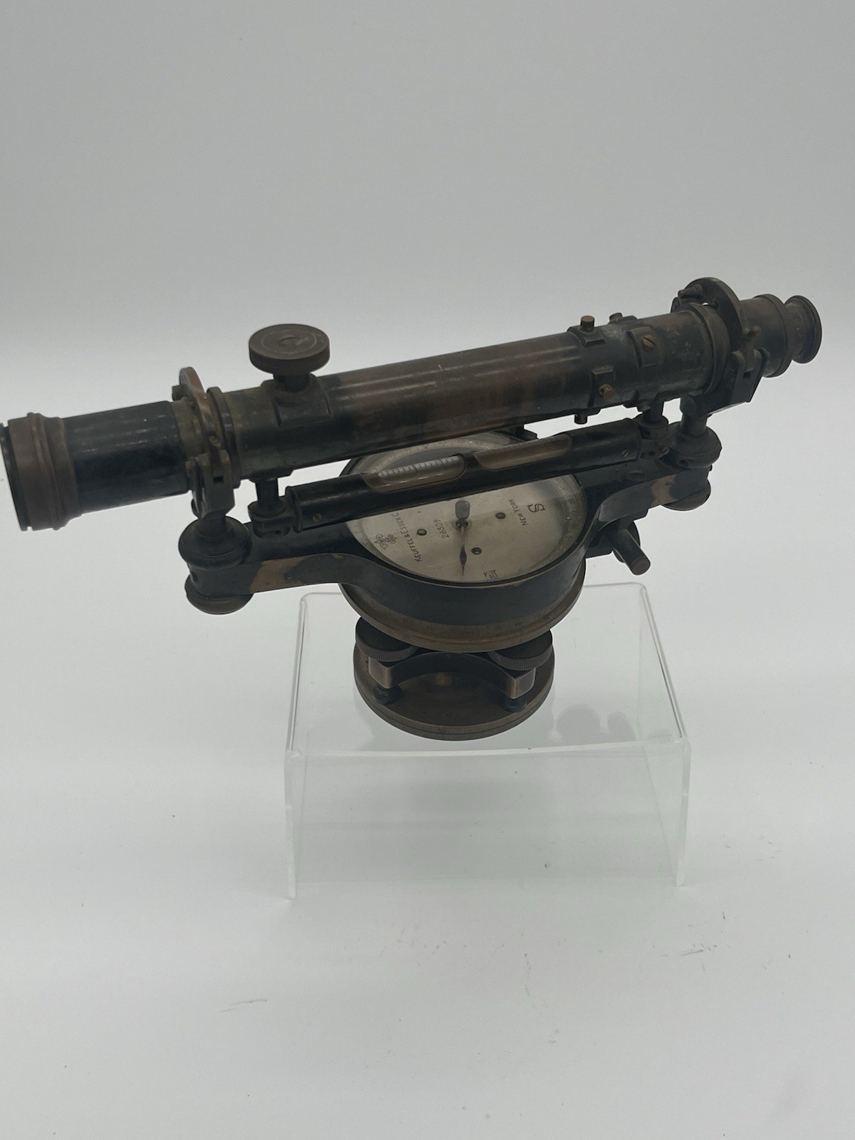 Late 19th Or Early 20th Century Brass Surveyor’s Wye Level