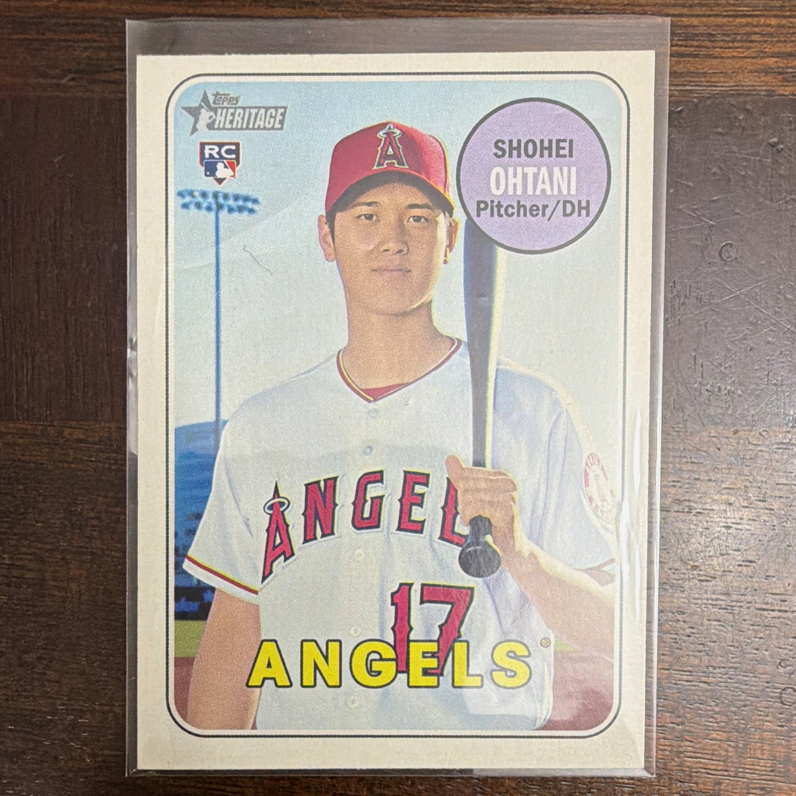 2018 Topps Heritage Shohei Ohtani Los Angeles Angels Rookie Card #600