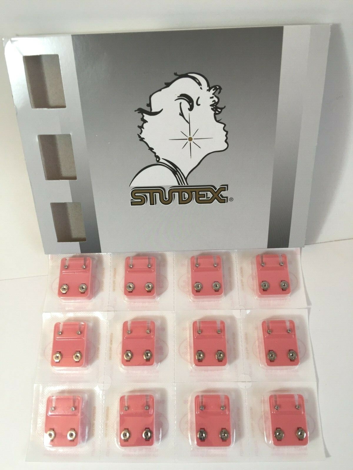 Studex Ear Piercing Stainless Steel Clear April Stone MINI Studs 12 pairs M204W Studex Ear Piercing Stainless Steel Clear April Stone MINI Studs 12 pairs M204W