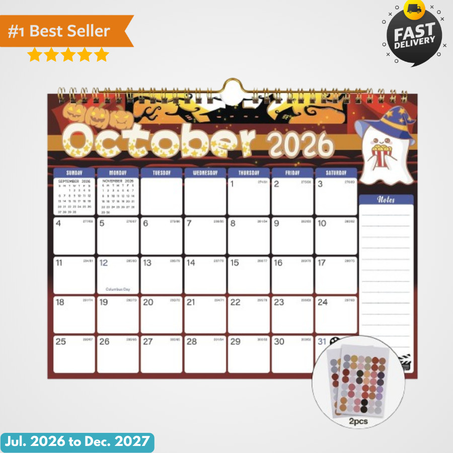 Calendar 2026-2027, Jul. 2026 to Dec. 2027, 18 Monthly, 11