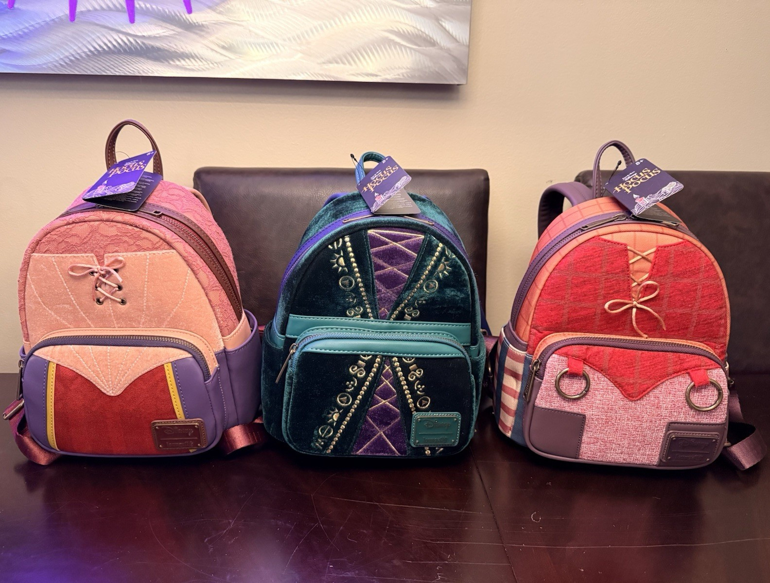 Loungefly Disney Hocus Pocus Mini Backpack Bags winifred Sarah Mary NEW NWT