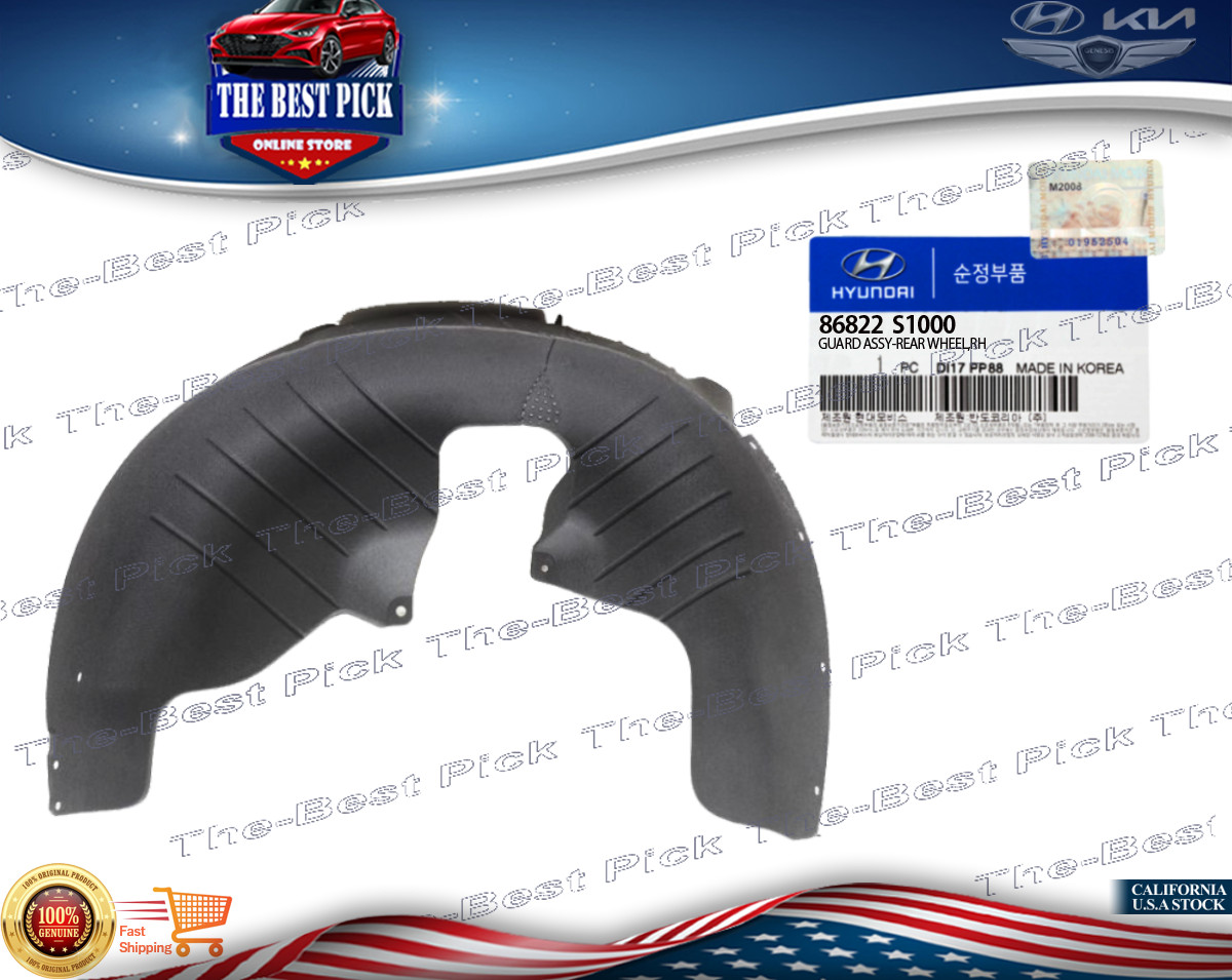 ⭐GENUINE⭐ Fender Liner Rear RIGHT 2019-2020 Hyundai SANTA FE 86822S1000 ⭐GENUINE⭐ Fender Liner Rear RIGHT 2019-2020 Hyundai SANTA FE 86822S1000