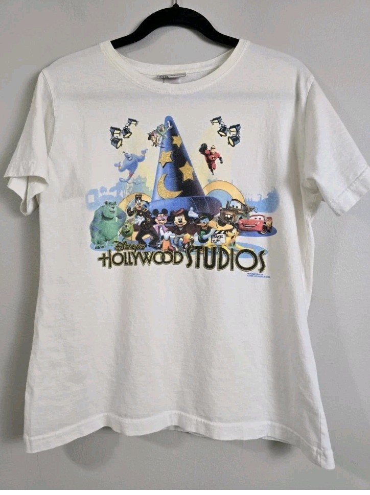 Vtg Walt Disney World Hollywood Studios Sorcerer's Hat Toy Story Pixar Tee Y2K Vtg Walt Disney World Hollywood Studios Sorcerer's Hat Toy Story Pixar Tee Y2K