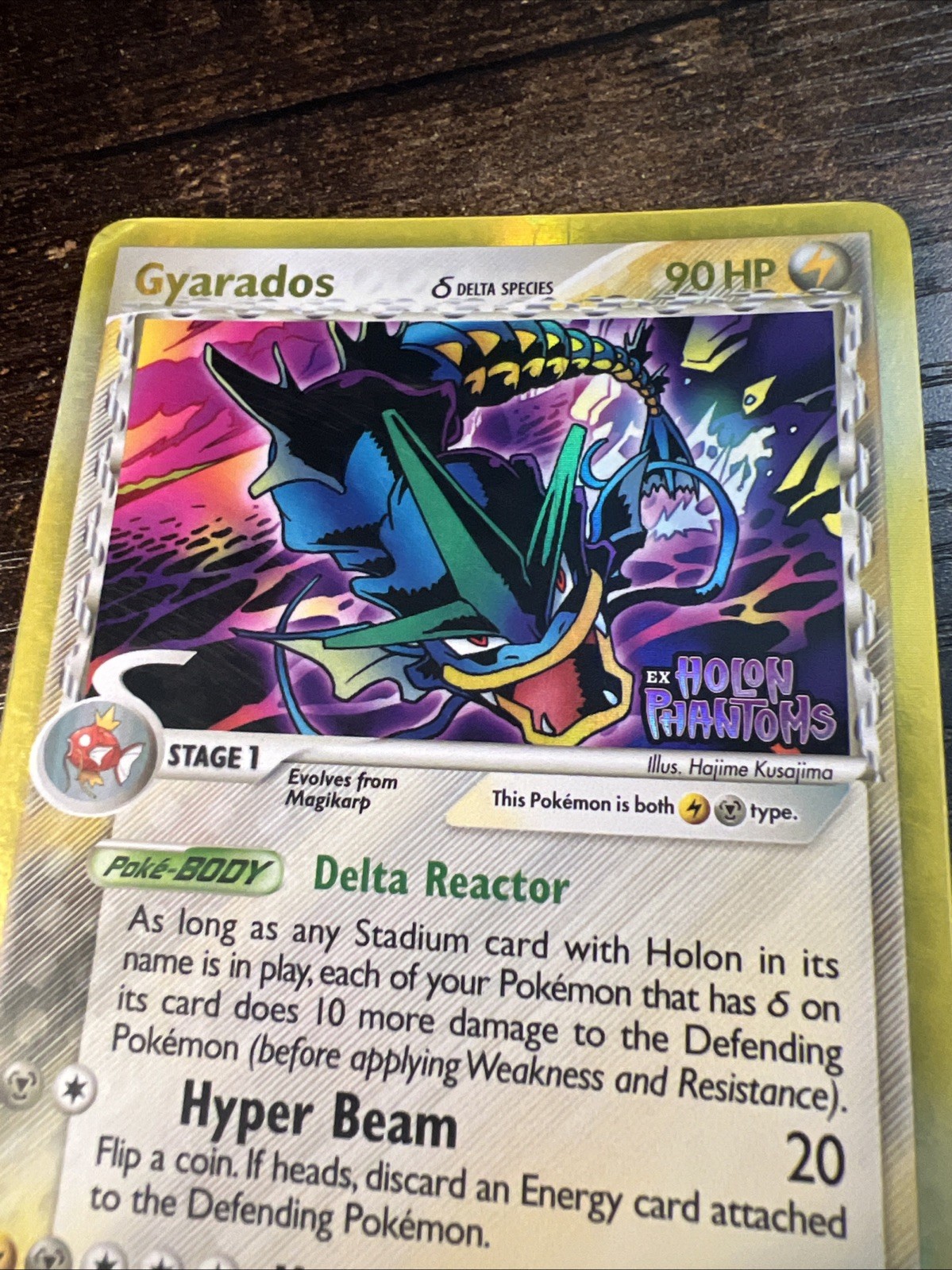 Gyarados (Delta Species) 8/110 STAMPED Holon Phantoms Reverse Holo Pokemon MP/HP Gyarados (Delta Species) 8/110 STAMPED Holon Phantoms Reverse Holo Pokemon MP/HP