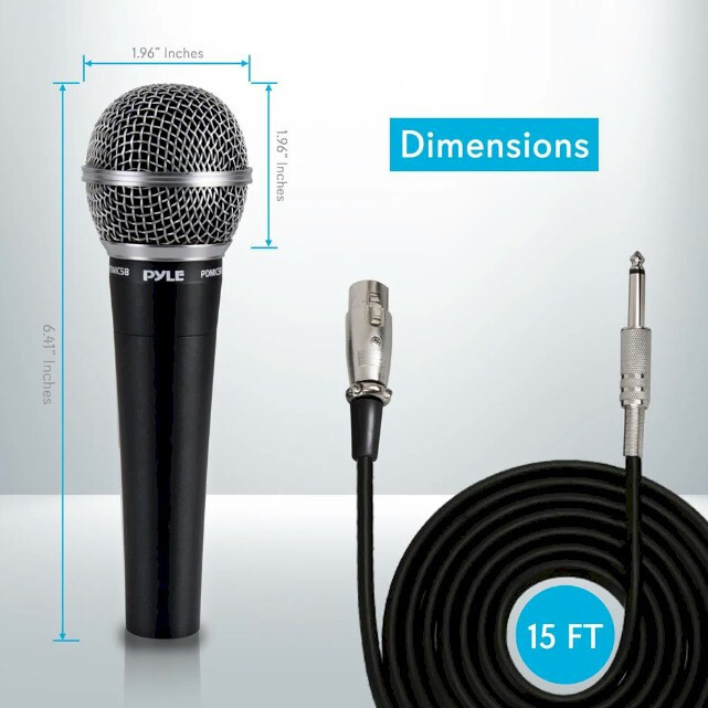 Pyle Pro PDMIC58 Professional Microphone With Cable 1 Year Warranty