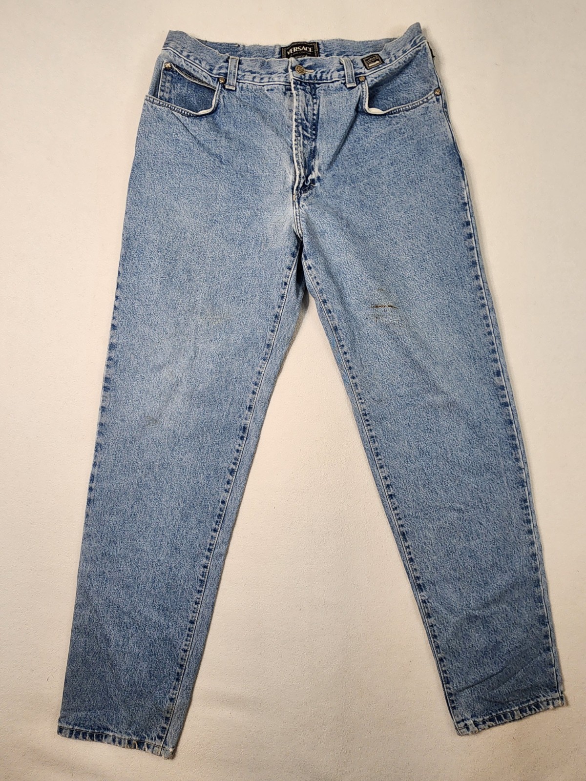 Vintage 90s Versace Jeans Couture Mens Relaxed Tapered Jeans Italy Vintage 90s Versace Jeans Couture Mens Relaxed Tapered Jeans Italy