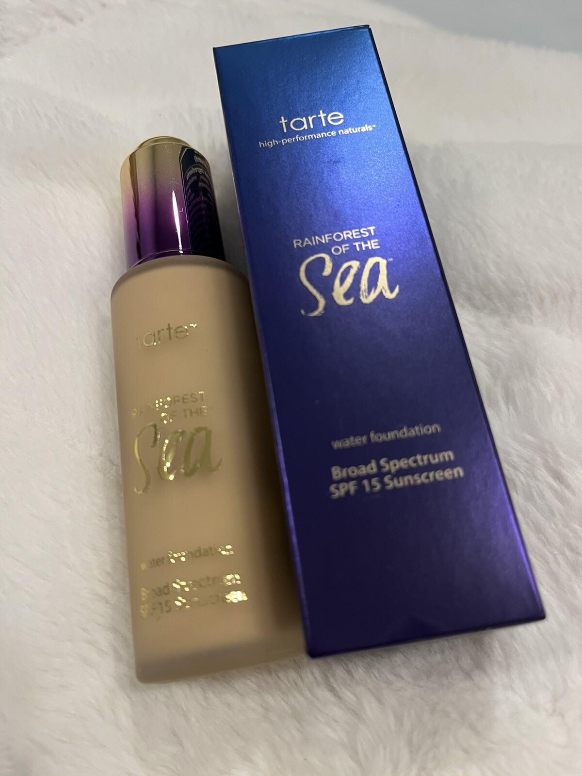 TARTE Rainforest Of The Sea Water Foundation Medium Sand SPF15 New In Box