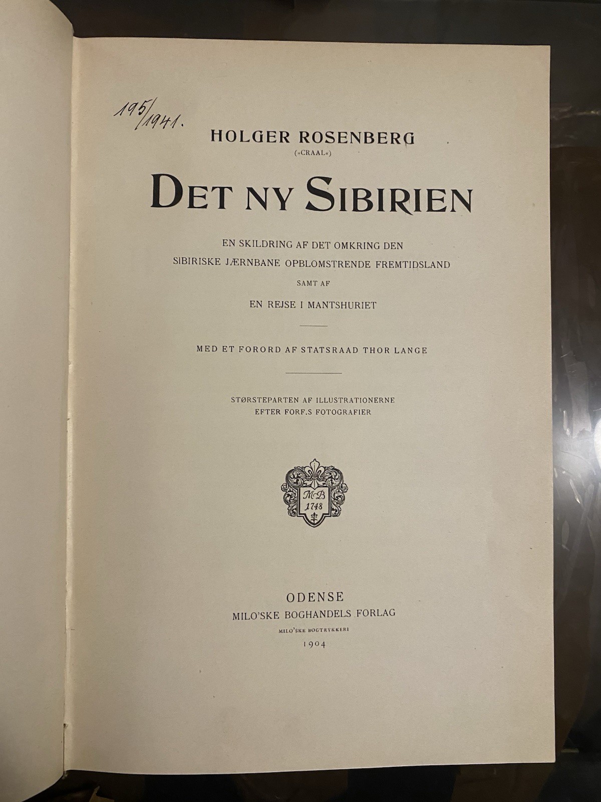 Rare Det Ny Siberia Holger Rosenberg Odense Photos Travel Asia Sweden 1904