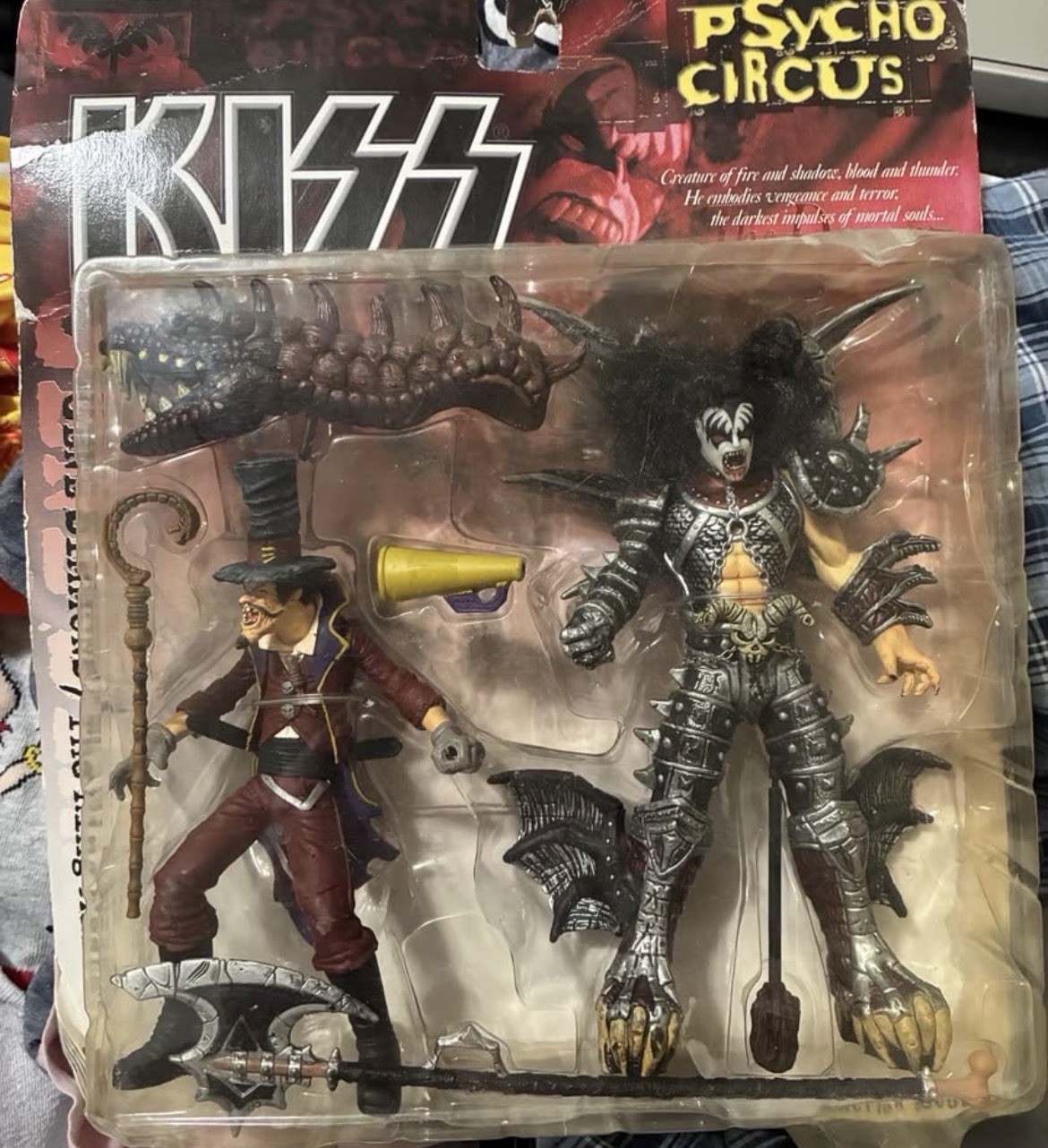 KISS Psycho Circus Gene Simmons The Ring Master Figure Set -sealed in box