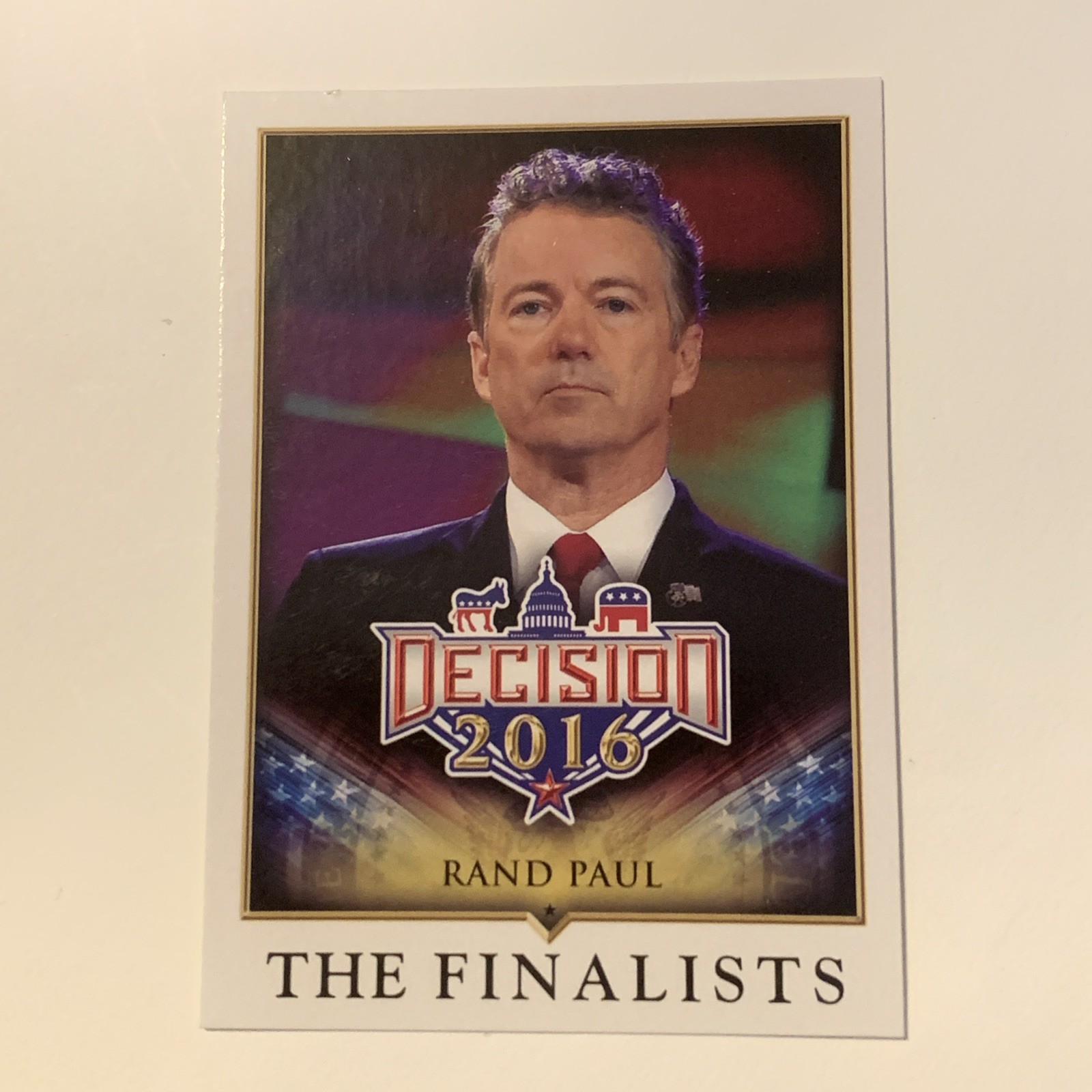 Decision 2016 Rand Paul The Finalists Trading Card #86 Decision 2016 Rand Paul The Finalists Trading Card #86