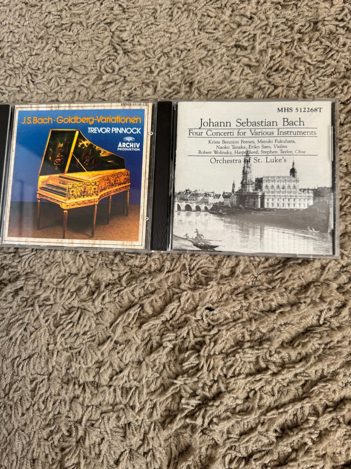 Johann Sebastian Bach (Lot of 2 CDs) Trevor Pinnock & Orchestra Of St. Luke\'s