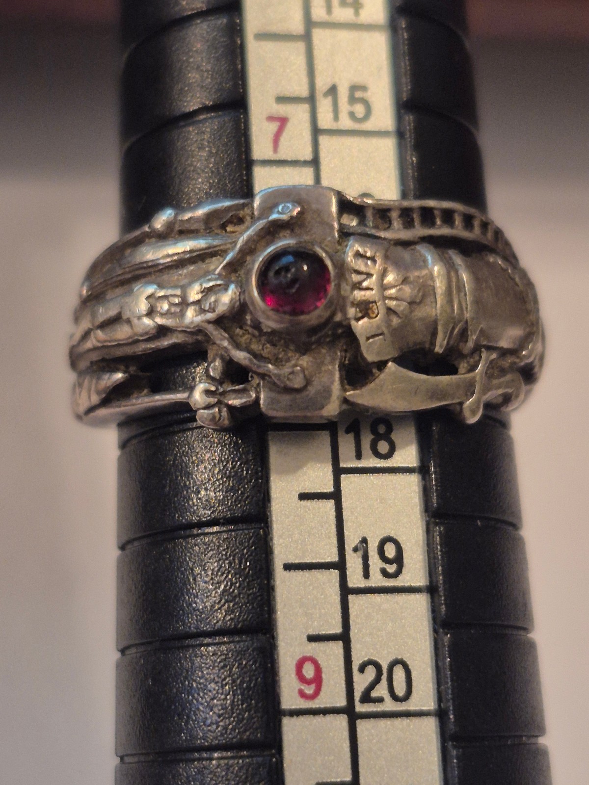 Retired Vintage James Avery Sterling Silver Martin Luther Wedding Ring Size 7.5