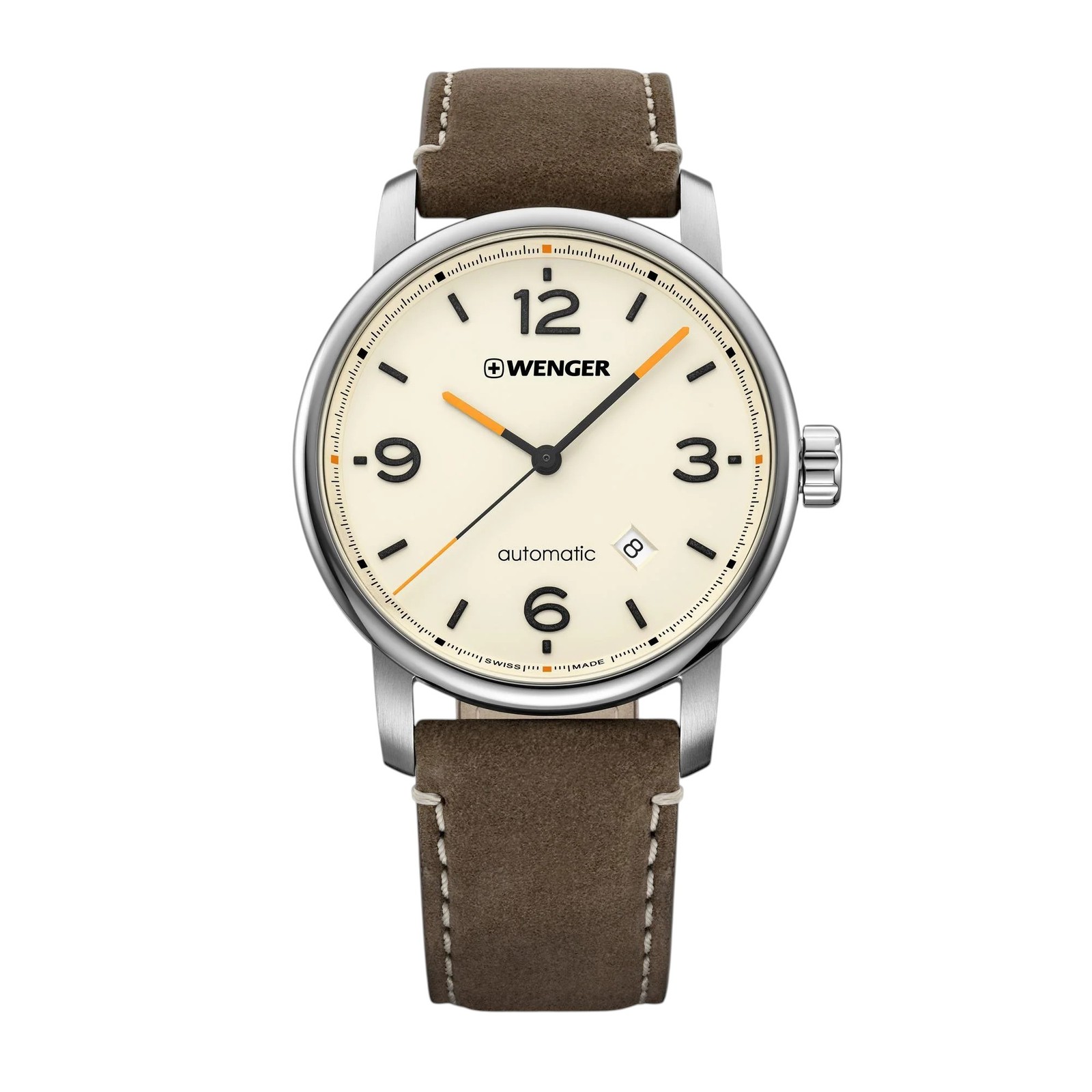 Wenger Men's 01.1746.101 Automatic Urban Metropolitan Cream Dial Watch
