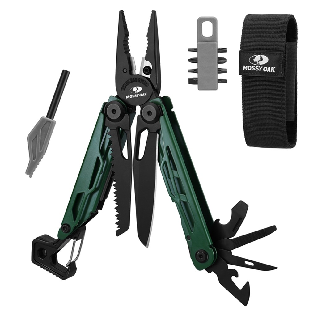 MOSSY OAK Multitool 27-in-1 Multi Tool Pocket Knife Screwdriver Wrench Plier Saw MOSSY OAK Multitool 27-in-1 Multi Tool Pocket Knife Screwdriver Wrench Plier Saw