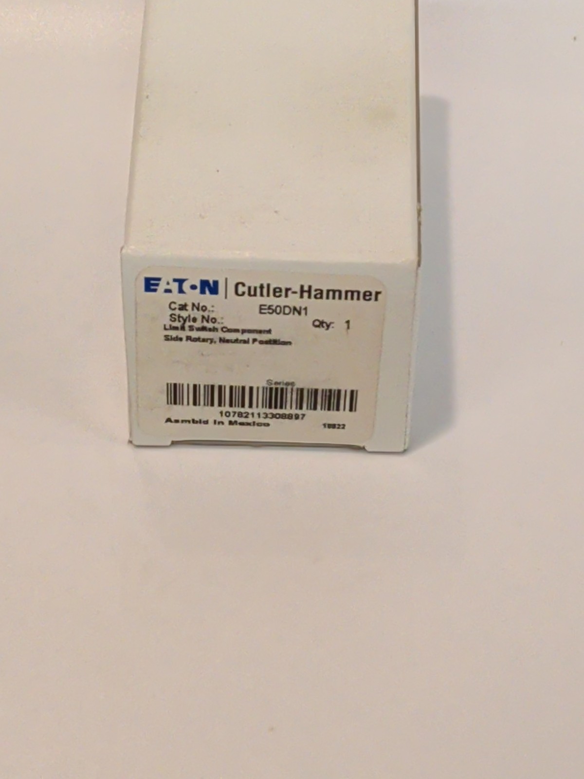 Eaton Cutler-Hammer E50DN1 Limit Switch Component Eaton Cutler-Hammer E50DN1 Limit Switch Component