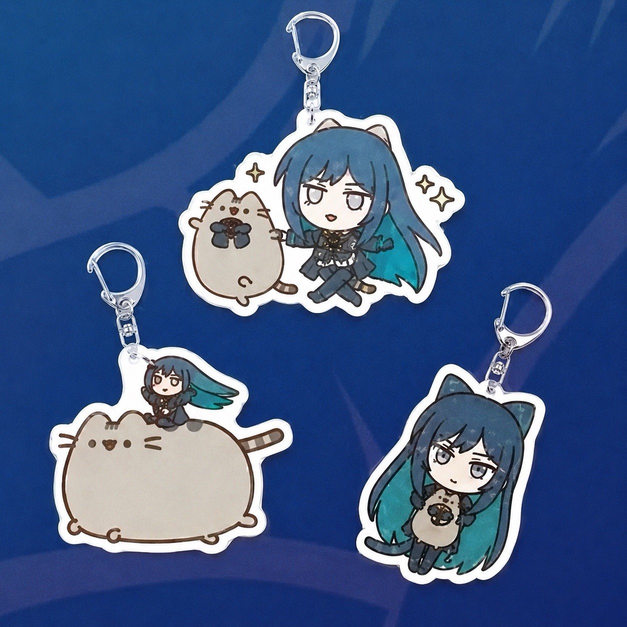 Ado X Pusheen Acrylic Mystery Keychain