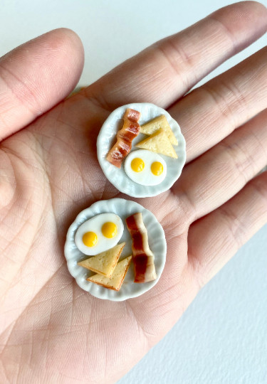 1:12 Dollhouse Miniature Breakfast restaurant bacon waffle coffee pancake IHOP