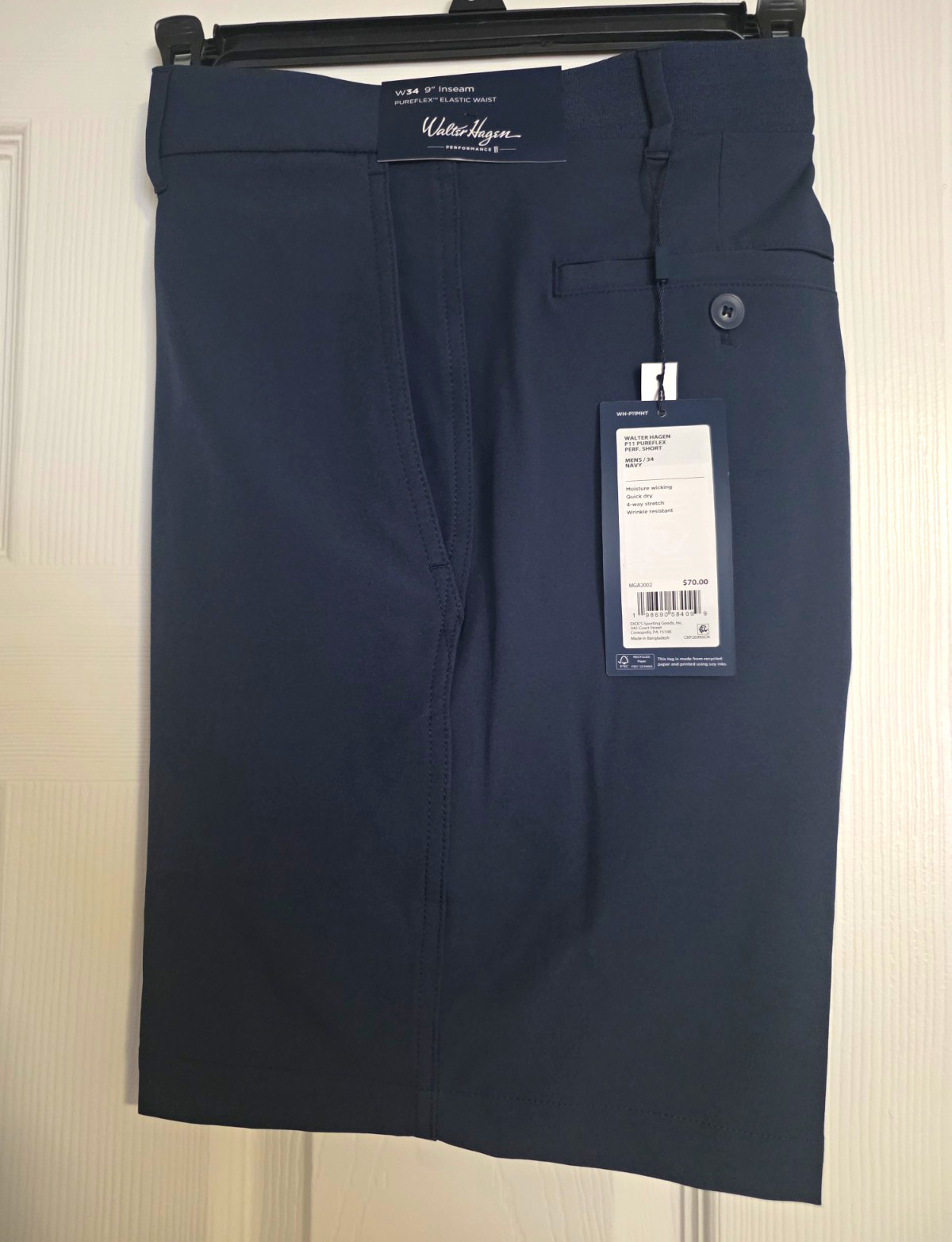 Walter Hagen P11 PureFlex Performance 11 Navy Golf Shorts Men’s W34 Walter Hagen P11 PureFlex Performance 11 Navy Golf Shorts Men’s W34