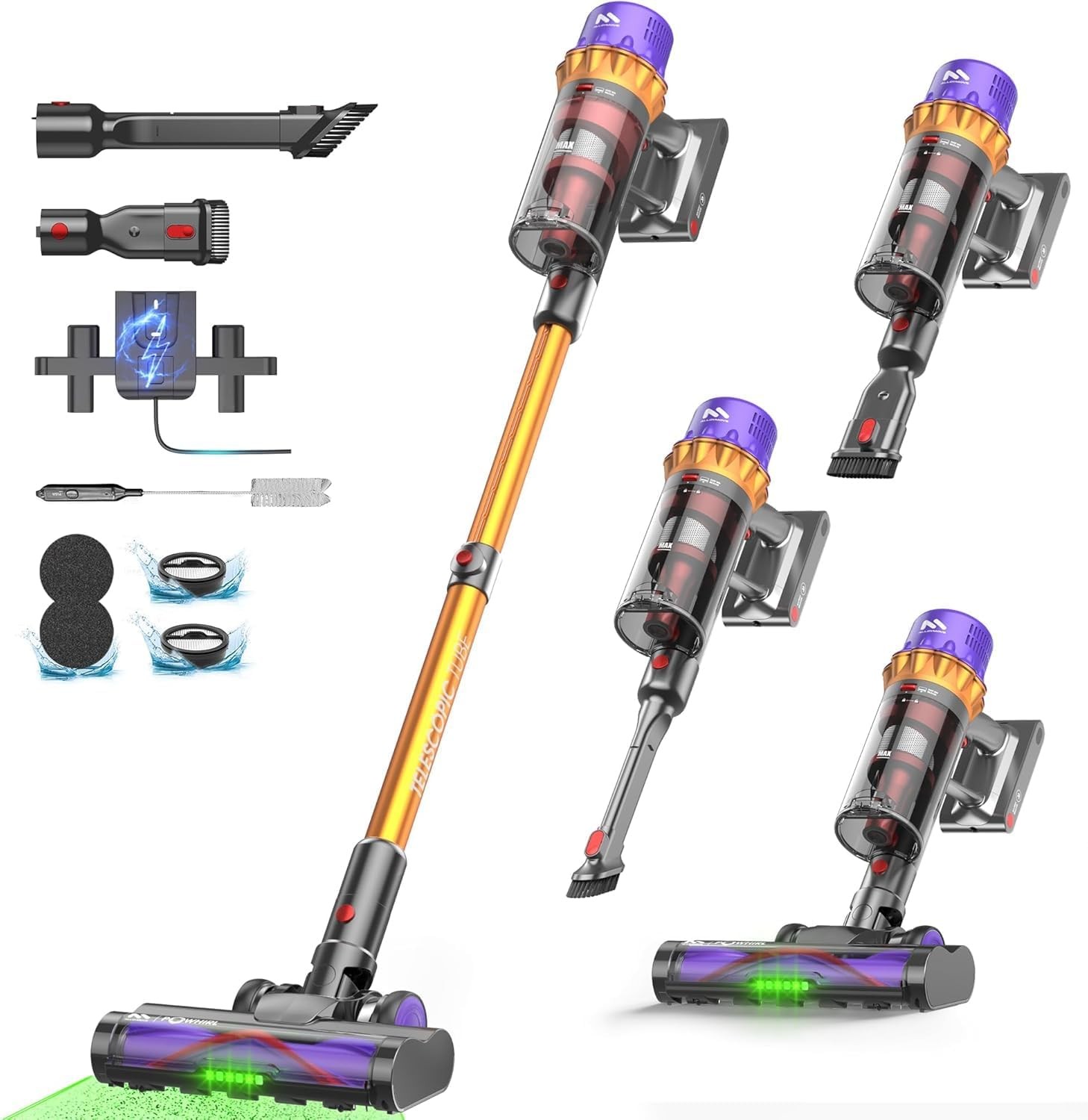 AlloyMove A05 Cordless Vacuum 550W 50KPa 80Min Self Standing