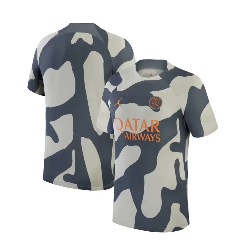 NWT Paris Saint-Germain Jordan Brand Pro Pre-Match Top - Gray - 