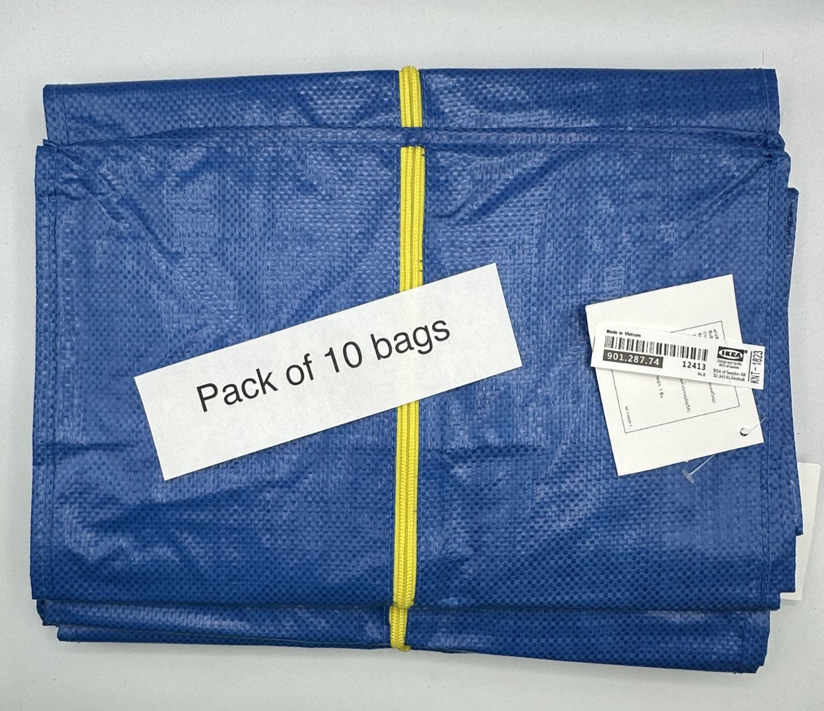 Ikea Storage Bag, Laundry - Blue -- SET of 10 NEW Ikea Storage Bag, Laundry - Blue -- SET of 10 NEW