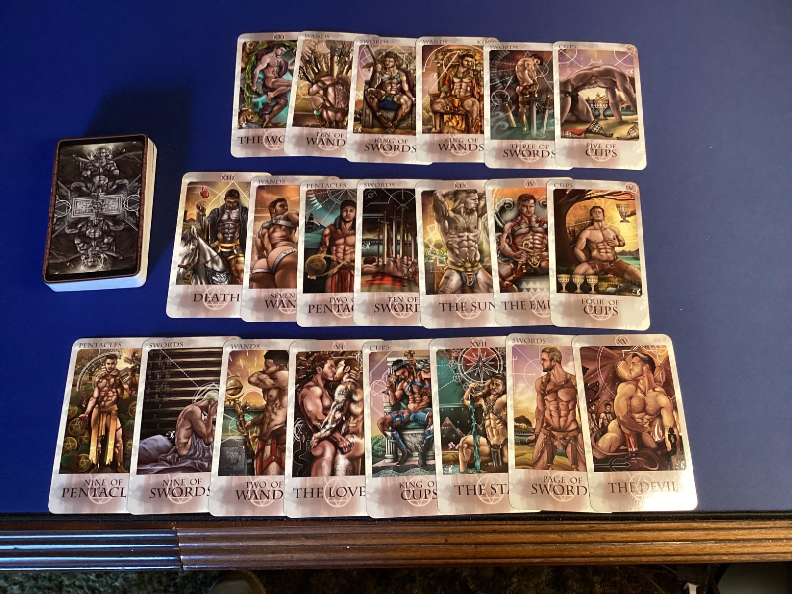 Erotic Gay Male Tarot Cards - Original art by St. Jinx