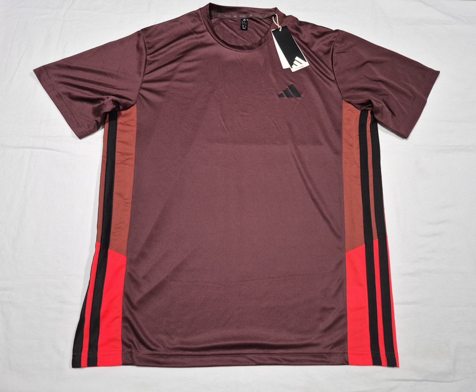 Adidas Mens Multi Sports Training Aurora Ruby TR ESS Tee shirt JE5701 Running Adidas Mens Multi Sports Training Aurora Ruby TR ESS Tee shirt JE5701 Running