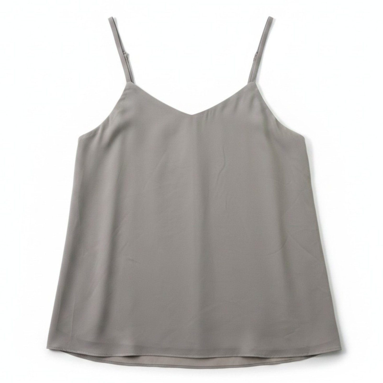 Torrid Tank Top Womens 1 1X Ash Gray Sophie Sleeveless Chiffon Swing Cami NWT