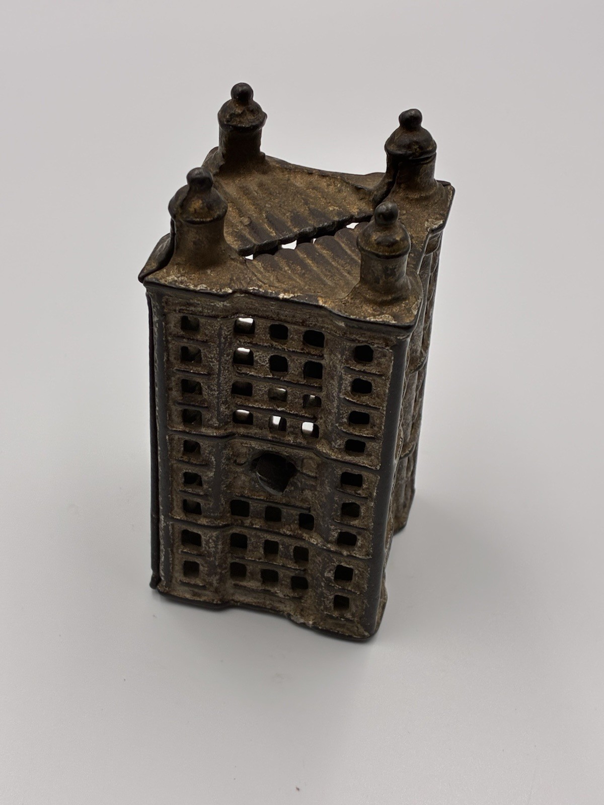 Antique A.C. William Cast Iron Skyscraper Still Coin Bank c. 1910’s