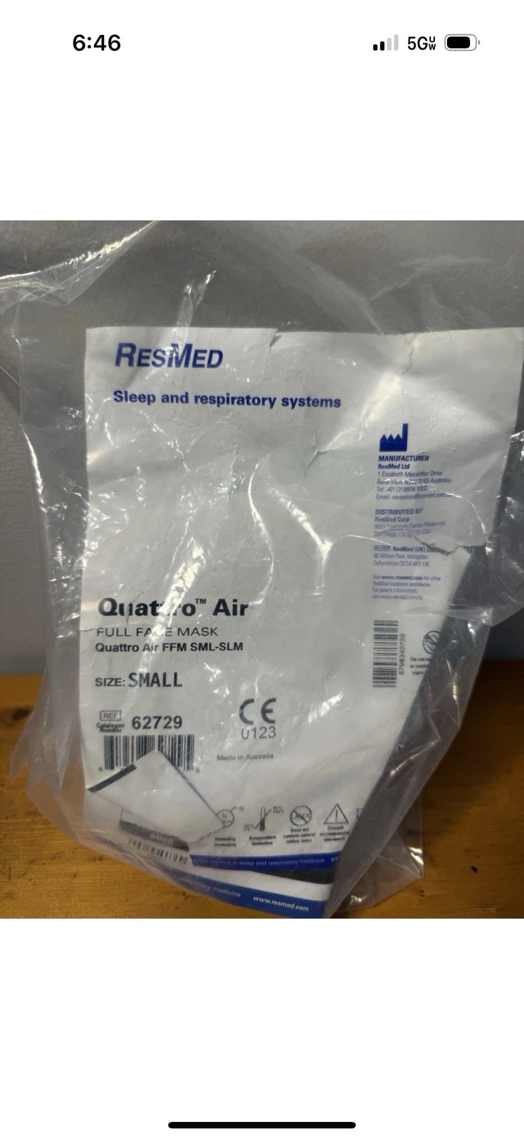 Genuine ResMed Quattro Air Full Face Headgear – Small Size 62729 Sealed Genuine ResMed Quattro Air Full Face Headgear – Small Size 62729 Sealed