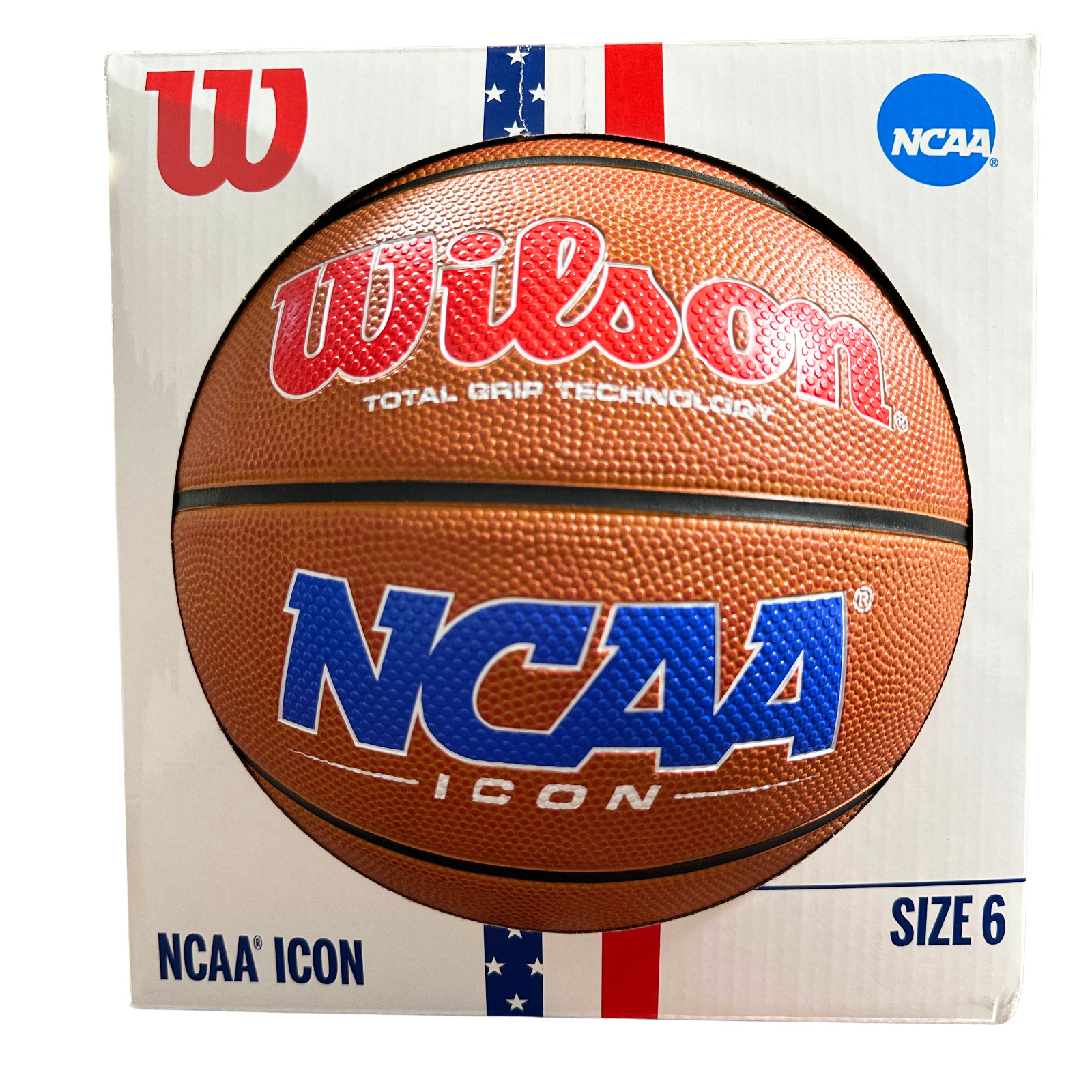 NEW - Wilson - TWO (2) NCAA Icon Basketballs, 28.5