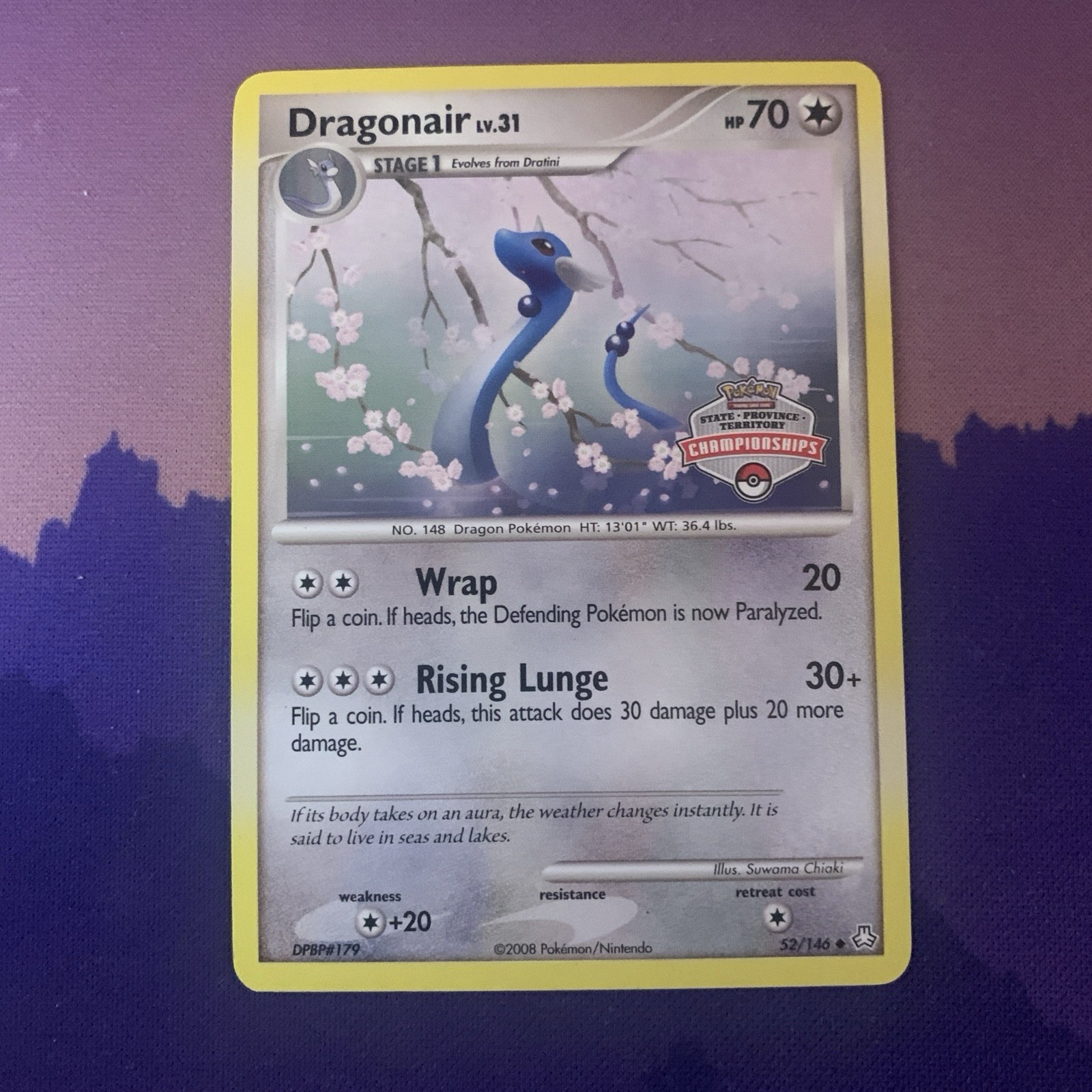 Dragonair - (State Championships) 52/146 League & Championship Stamped NM-/LP+