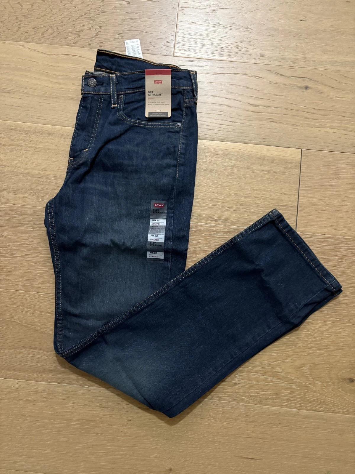 Levi’s® 514™ Straight Fit Jeans – Midnight Wash – Men’s 31x32