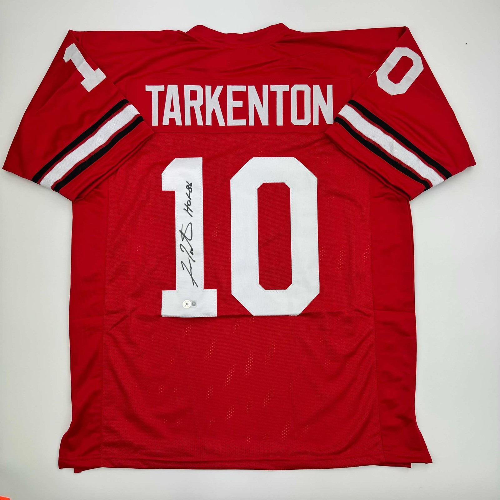 Autographed/Signed Fran Tarkenton Georgia Red College Jersey BAS COA Autographed/Signed Fran Tarkenton Georgia Red College Jersey BAS COA